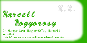marcell mogyorosy business card